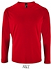 Camiseta Tecnica Manga Larga Sporty Sols - Color Rojo